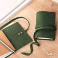 Personalized Leather Journal Custom Refillable Writing Notebook - Green